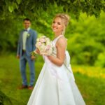 bride, happy, smile, the bride's bouquet, the groom is waiting for, bride, bride, bride, bride, bride